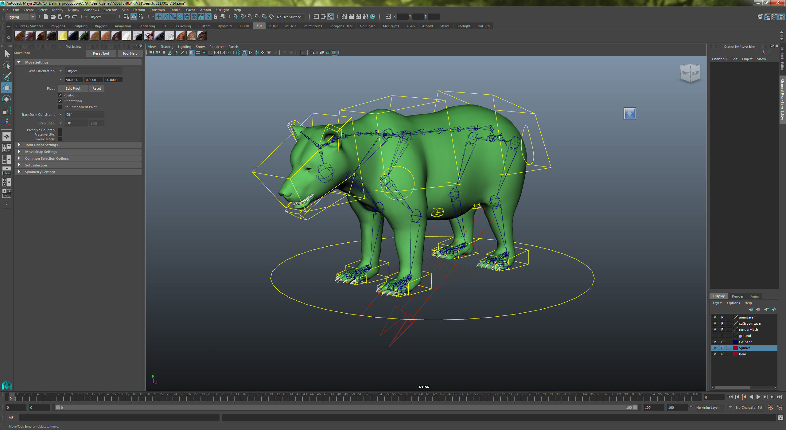 Bear-Maya bear 3D model_11