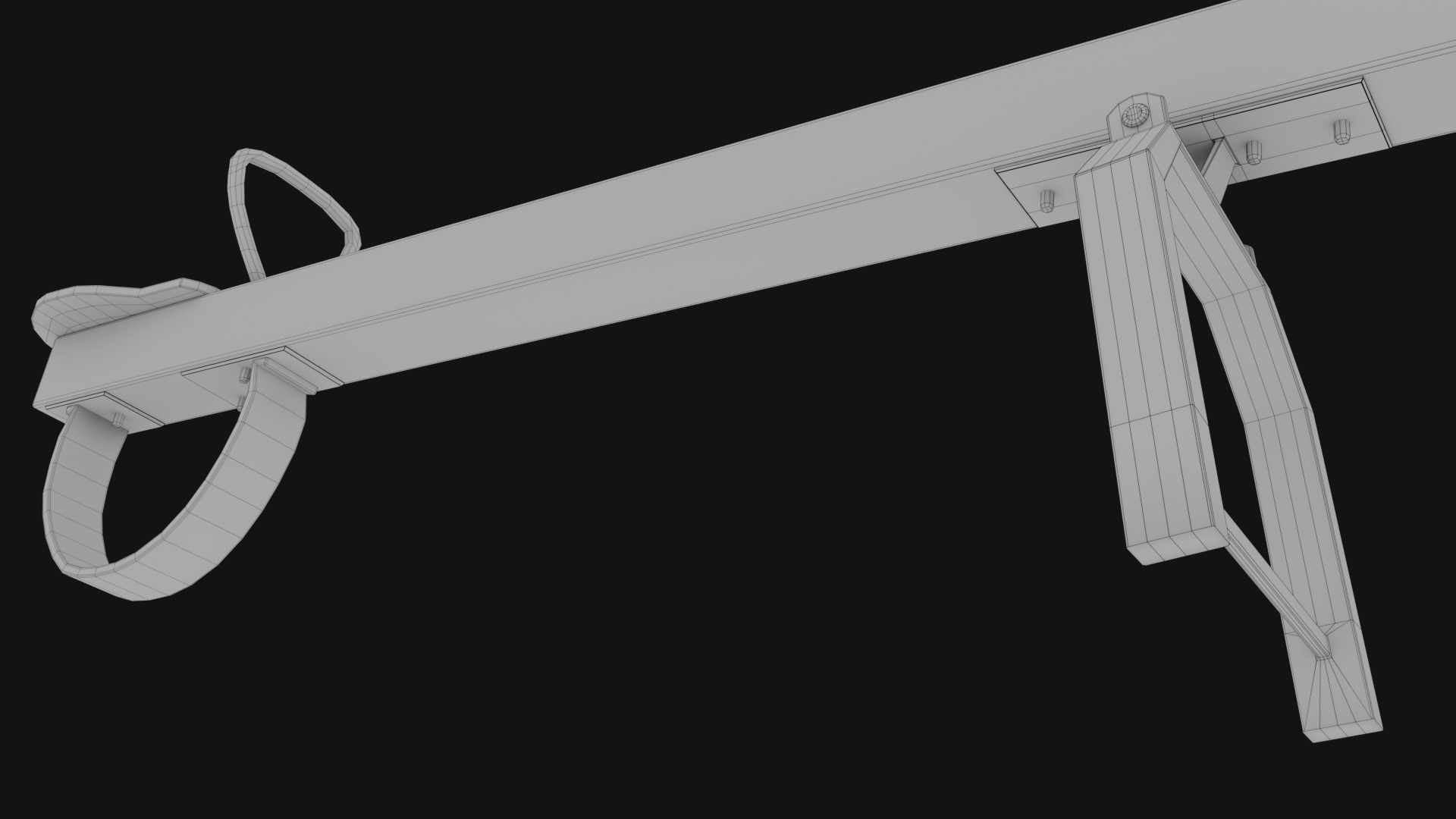 3D low poly PBR playground seesaw Low-poly 3D model_13