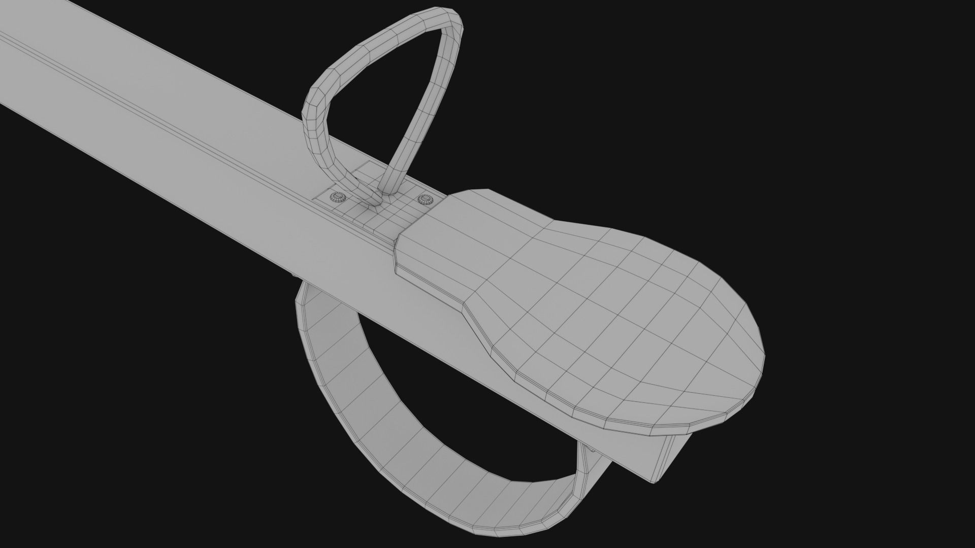 3D low poly PBR playground seesaw Low-poly 3D model_15