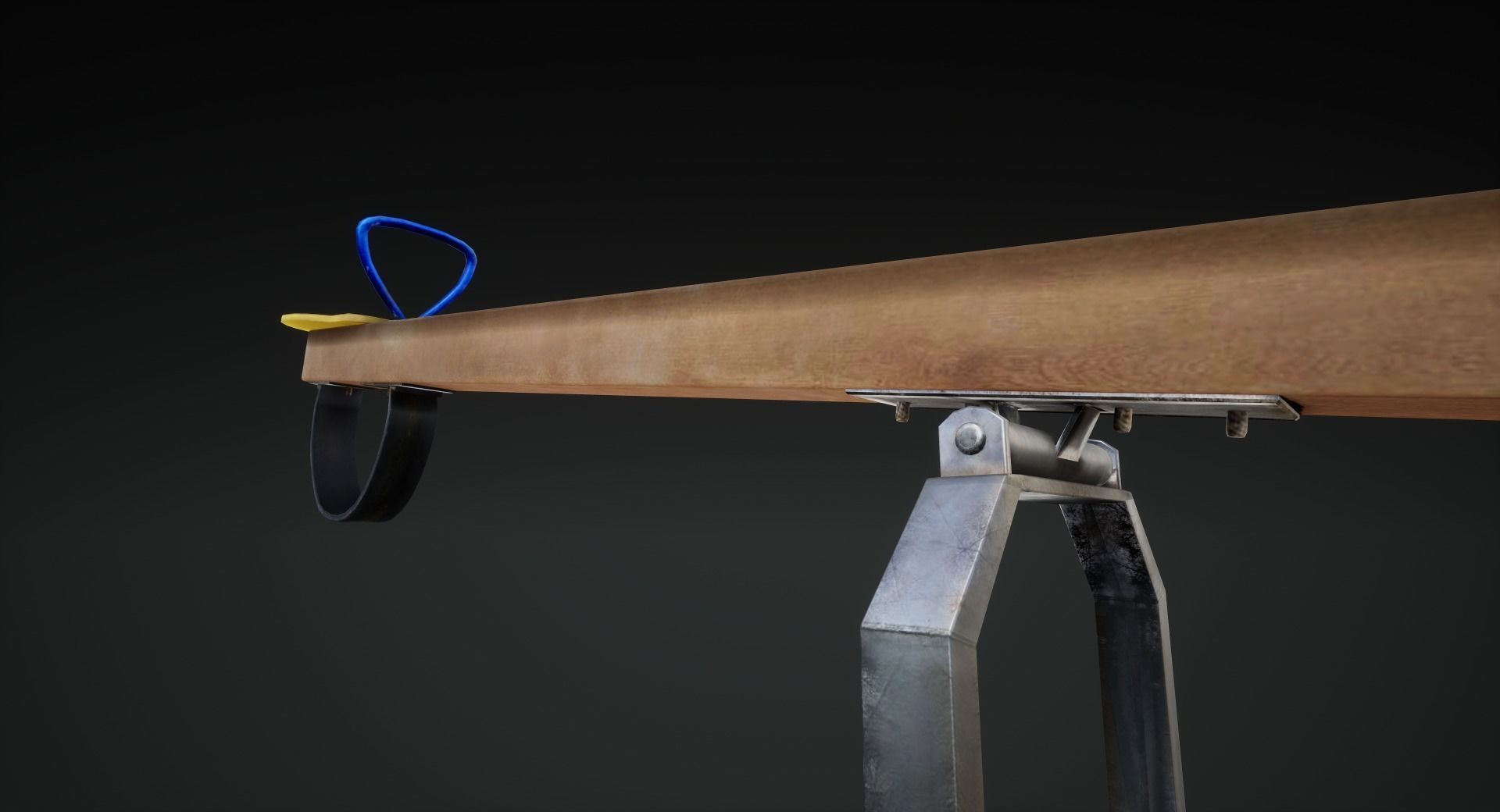 3D low poly PBR playground seesaw Low-poly 3D model_3