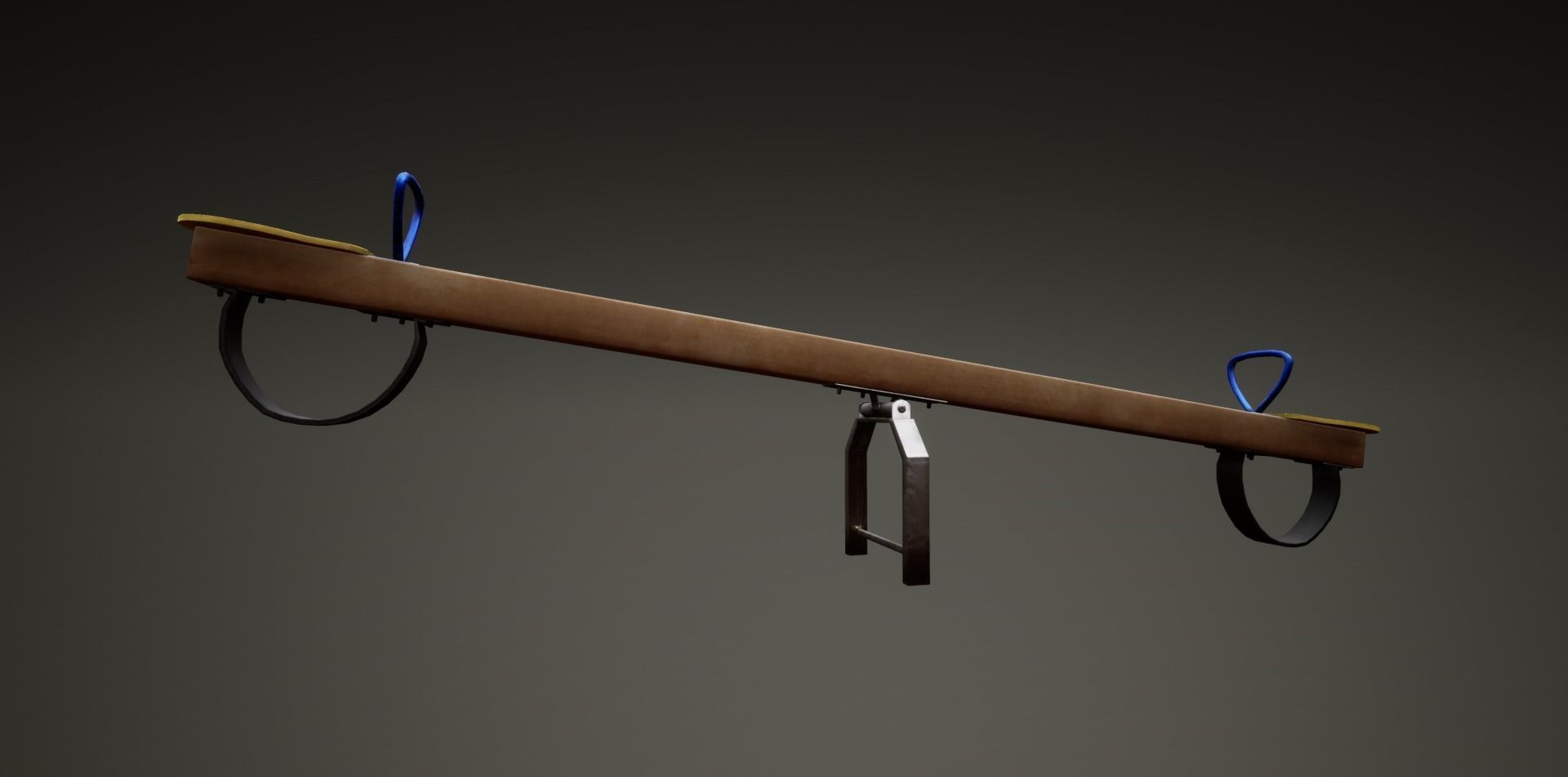3D low poly PBR playground seesaw Low-poly 3D model_5