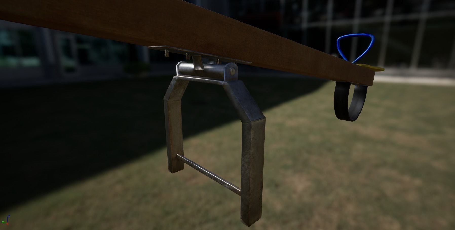 3D low poly PBR playground seesaw Low-poly 3D model_9