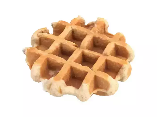 Photorealistic Waffle 3D Scan 3D model