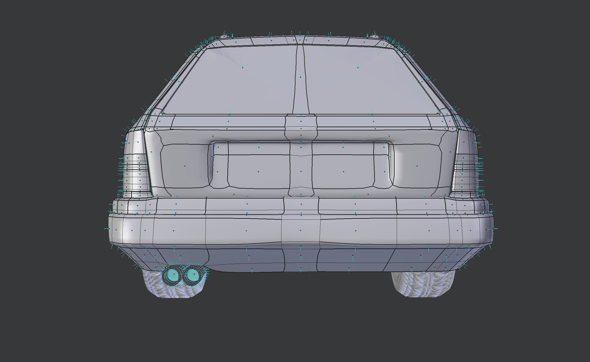 Mercedes-Benz E class W124 Kombi model 3D Low-poly 3D model_14