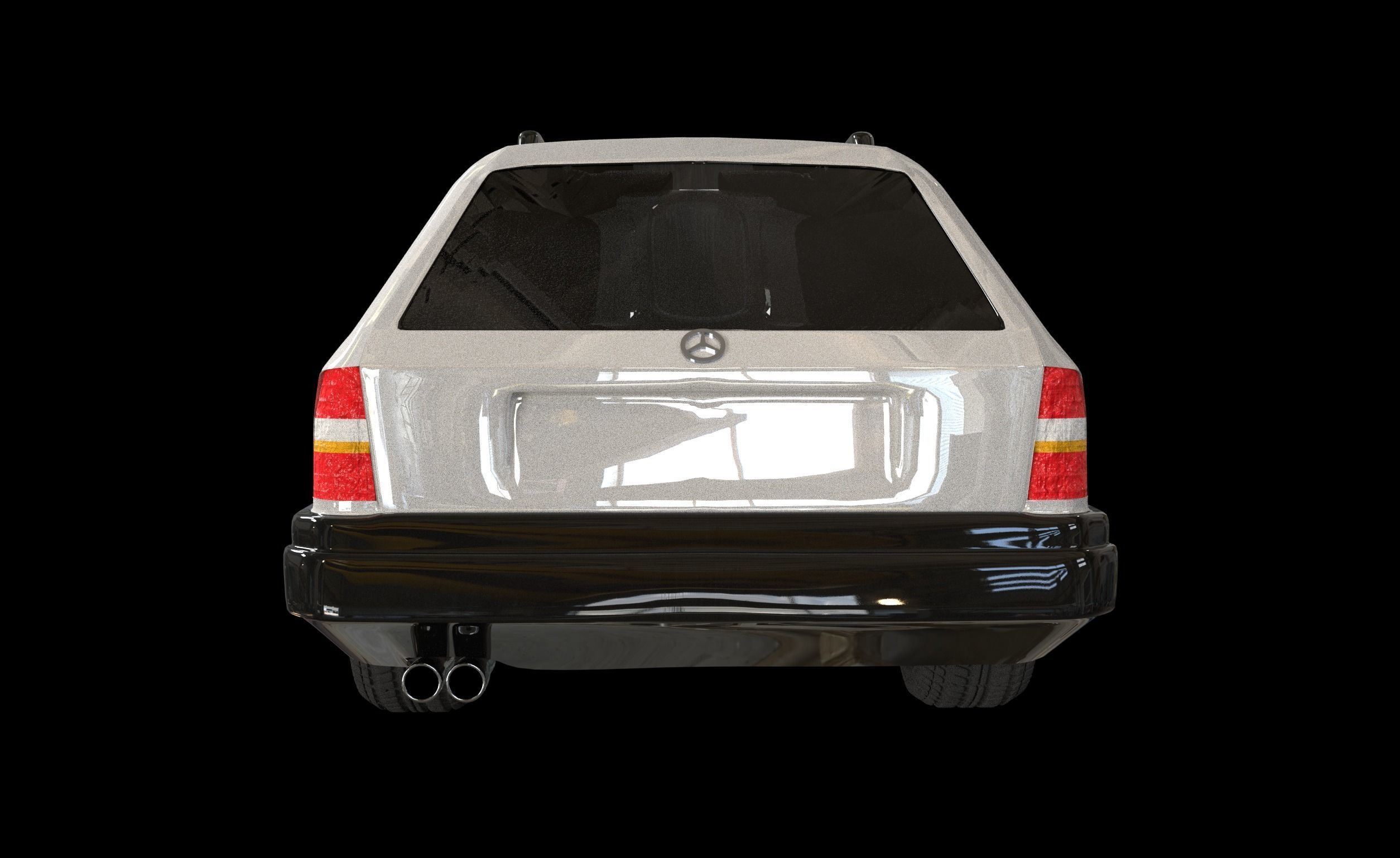 Mercedes-Benz E class W124 Kombi model 3D Low-poly 3D model_6