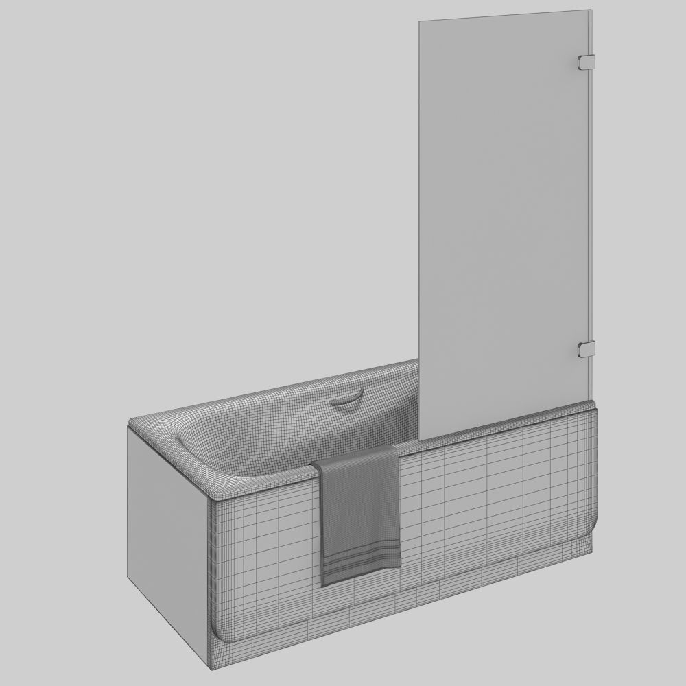 Set of baths Roca set 32 -Sureste N-Swing-Princess-Contesa 3D model_16