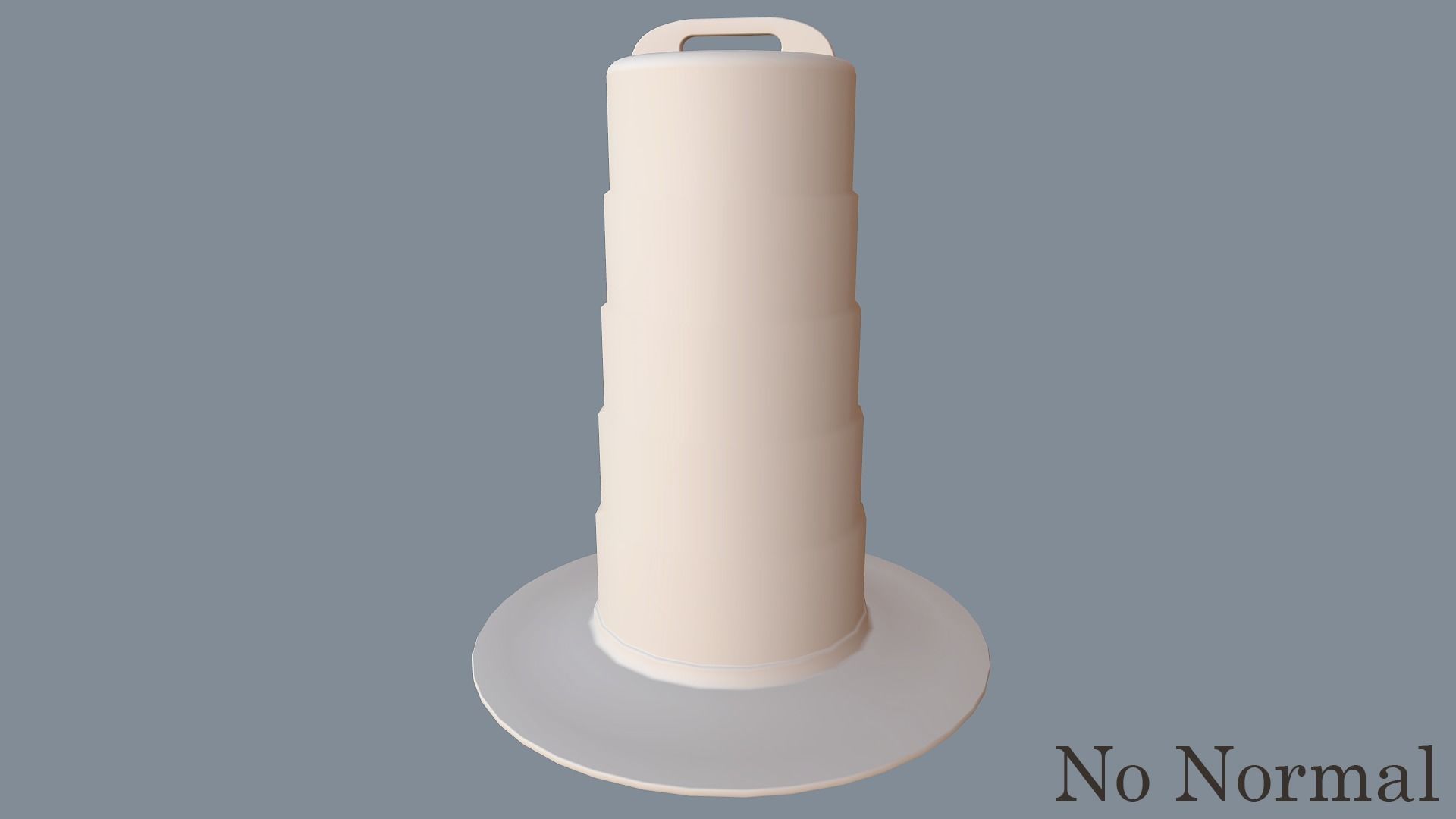 Traffic Cone PBR Game Ready  Low-poly 3D model_5