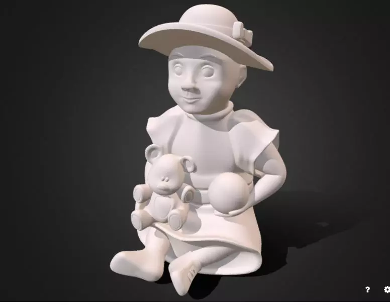 gnome baby 3D print model_0