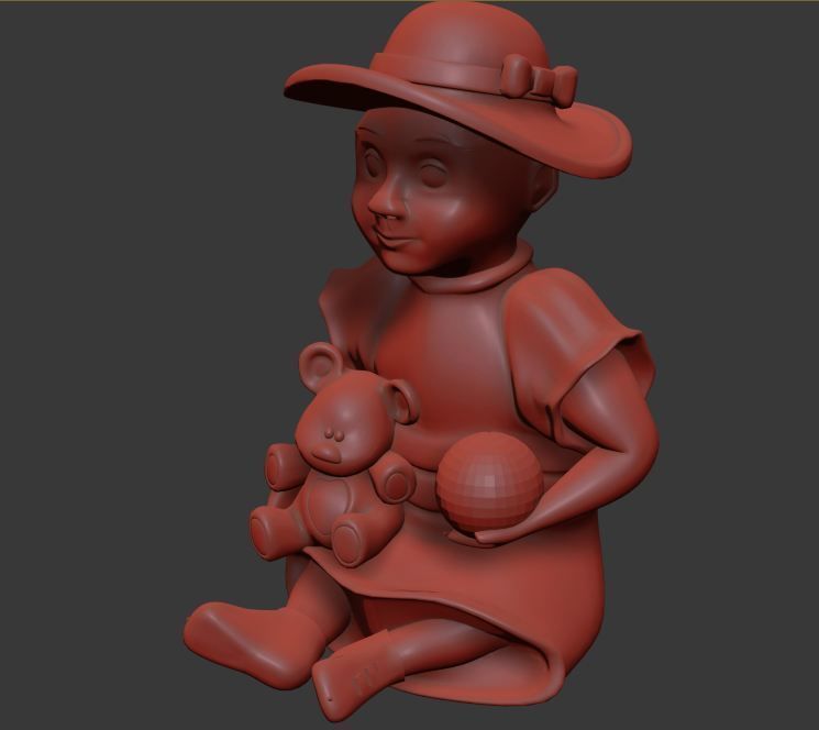gnome baby 3D print model_4