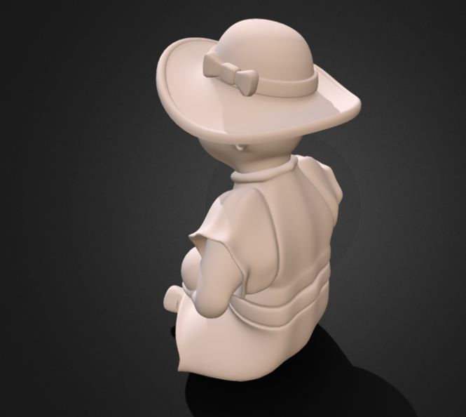 gnome baby 3D print model_2