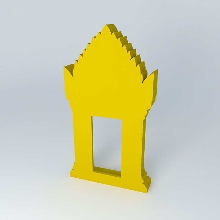 Doorway ornament 3D model_1