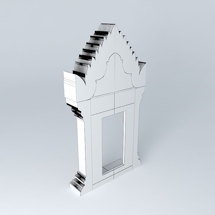 Doorway ornament 3D model_4