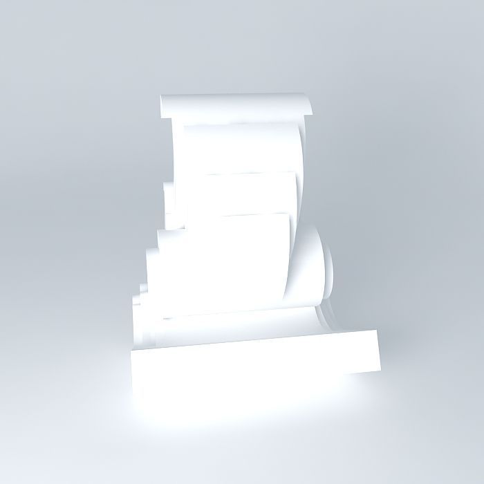 End Roof Ornament 3D model_2