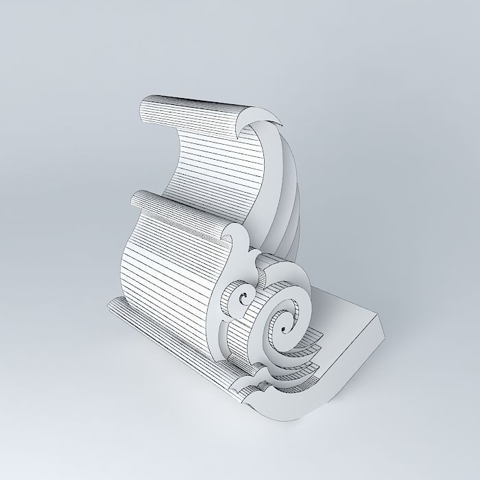 End Roof Ornament 3D model_3