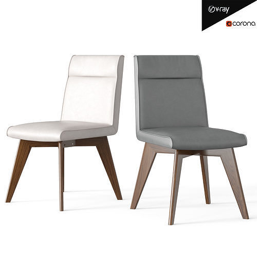 Lumir and Lucio Chair Low-poly 3D model