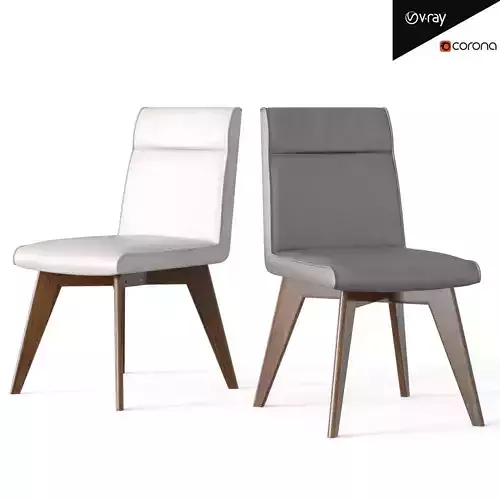 Lumir and Lucio Chair Low-poly 3D model
