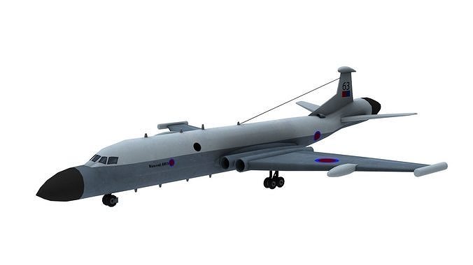 Lowpoly Nimrod AEW3 3D Model Low-poly 3D model