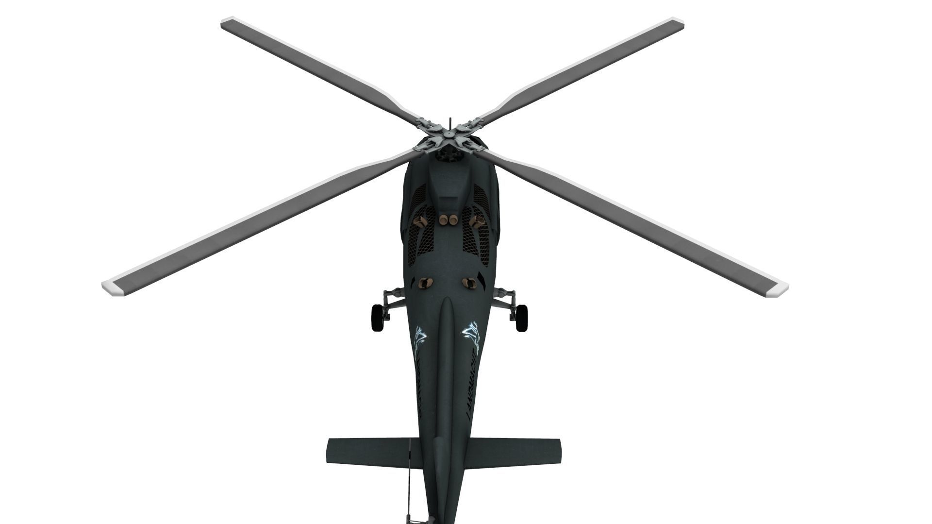 Lowpoly Hirundo A109 Helicopter 3D Model Low-poly 3D model_5