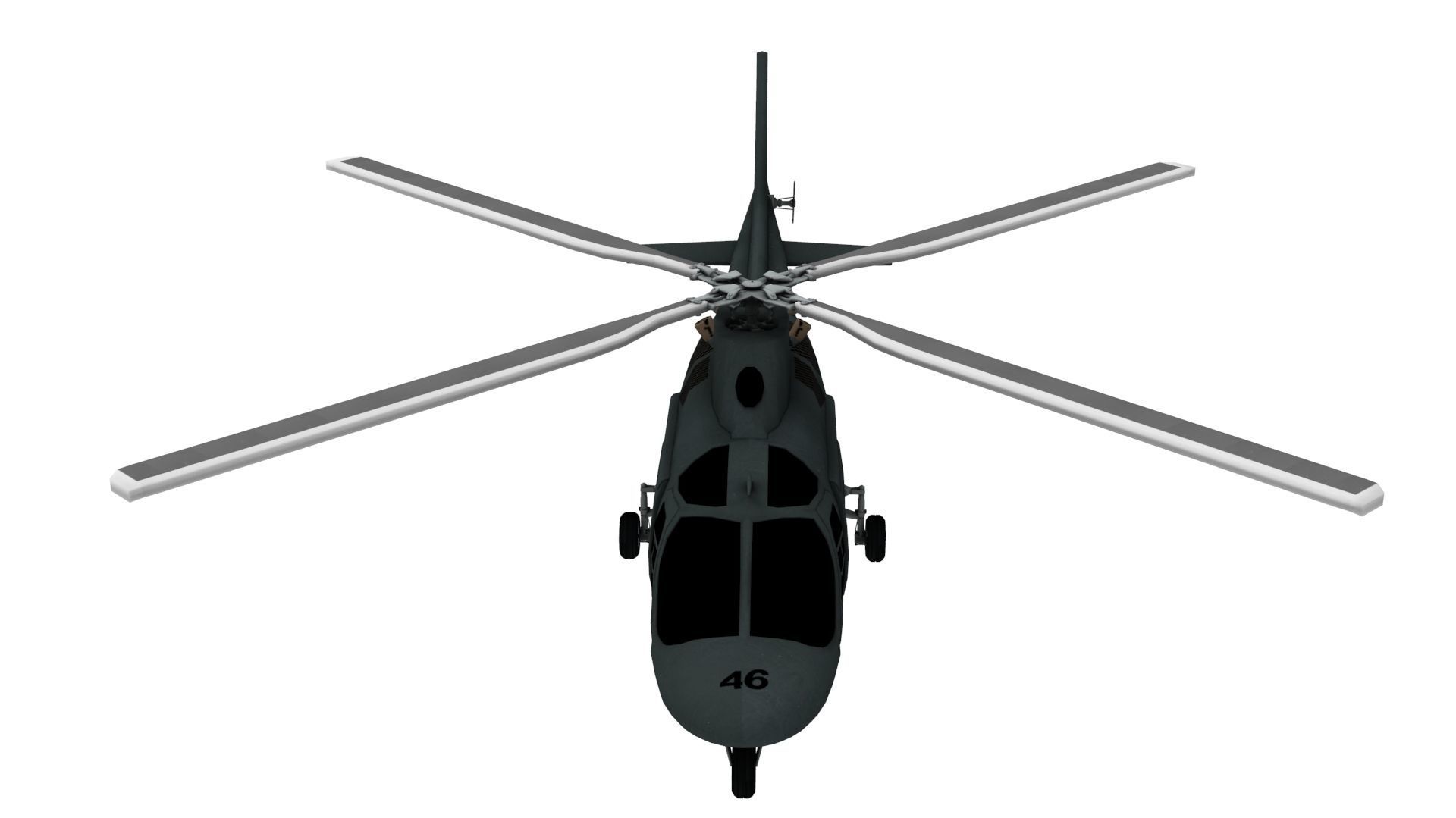 Lowpoly Hirundo A109 Helicopter 3D Model Low-poly 3D model_2