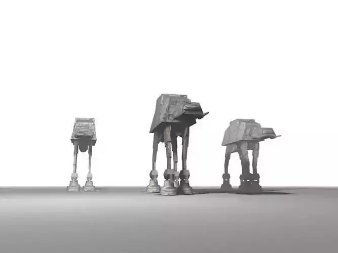 ATAT - Lowpoly star wars at-at Low-poly 3D model