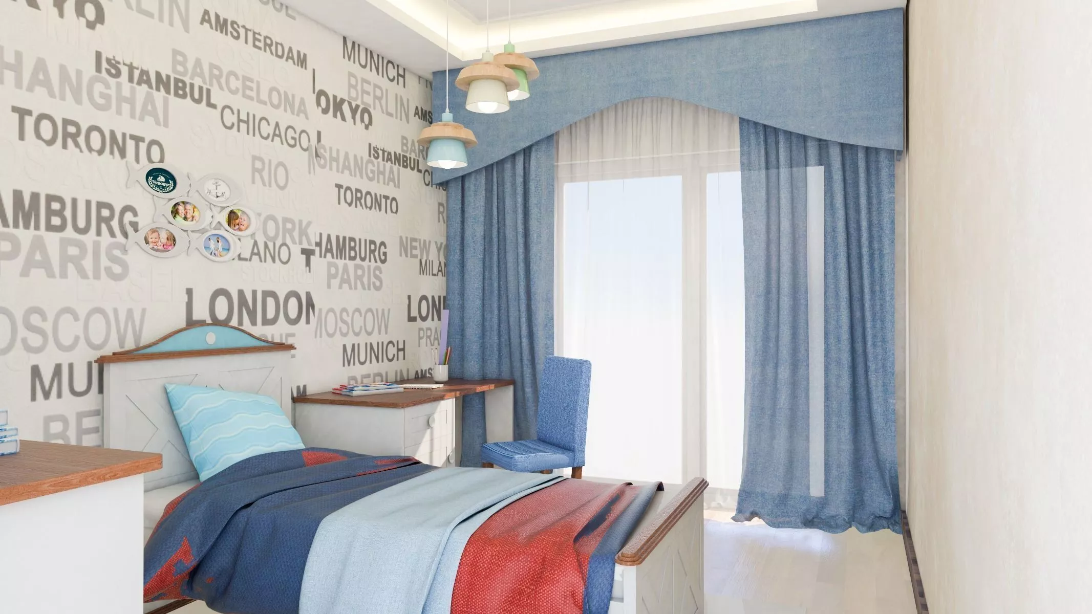 Childrens room design Free 3D model