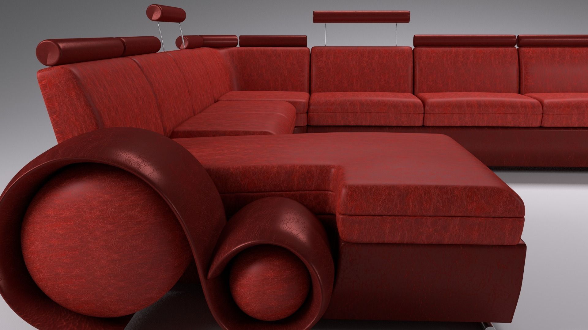 Sofa sectional 3D model_5
