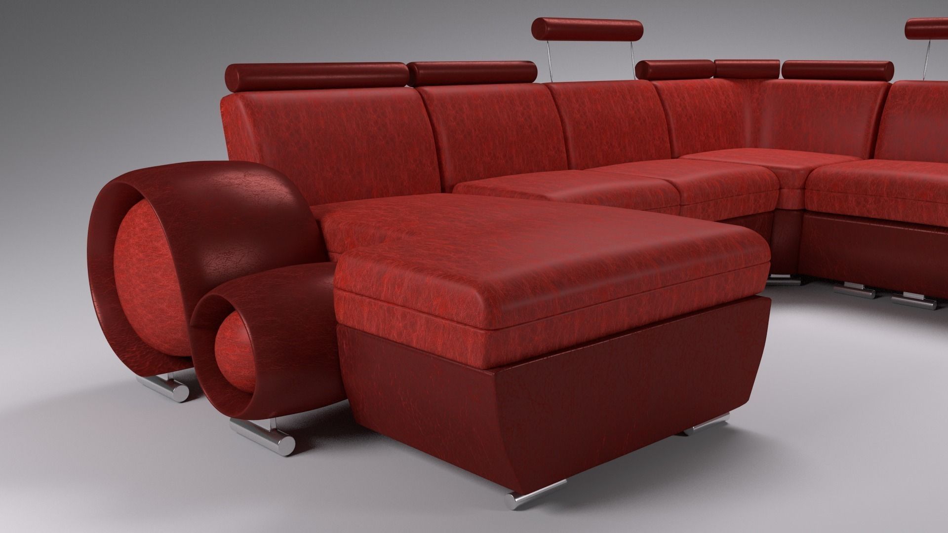 Sofa sectional 3D model_3