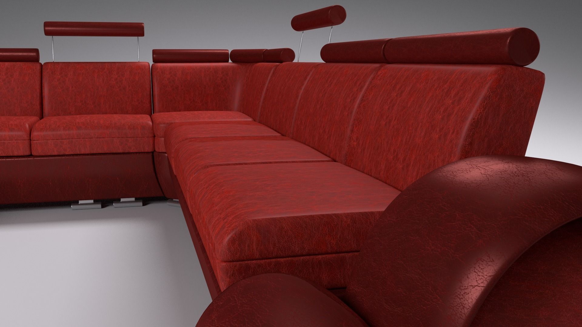 Sofa sectional 3D model_4