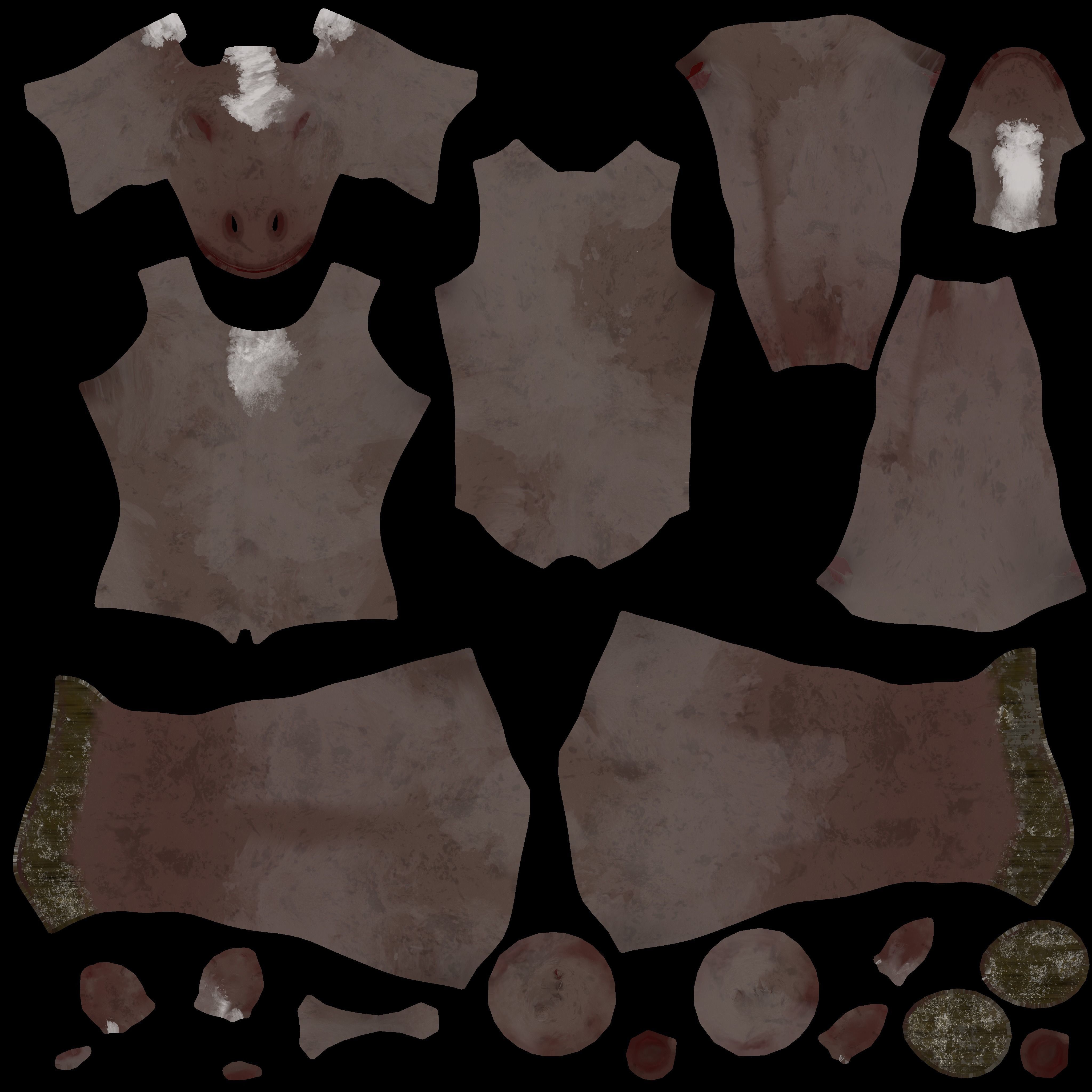 Horse man Creature Model with PBR n Arnold Textures n Xgen Fur Low-poly 3D model_7