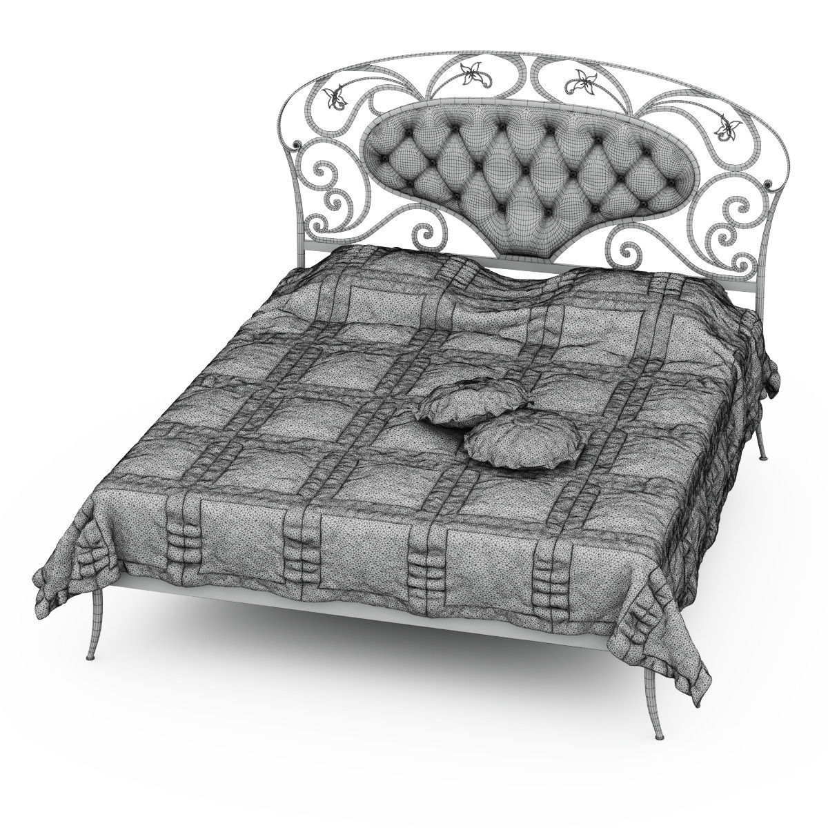 Bed Target Point Imbottiti 3D model_3