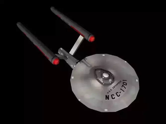 Star Trek USS Enterprise - Lowpoly Low-poly 3D model