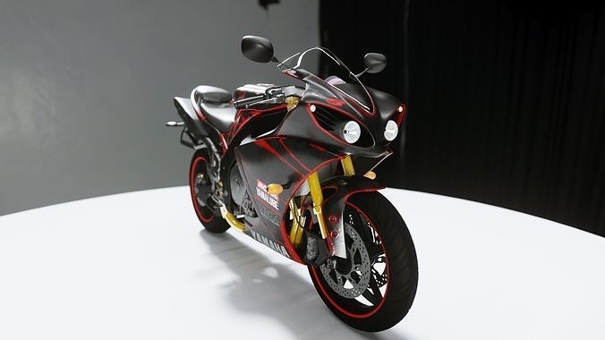 HQ Yamaha R1 3d model 3D model