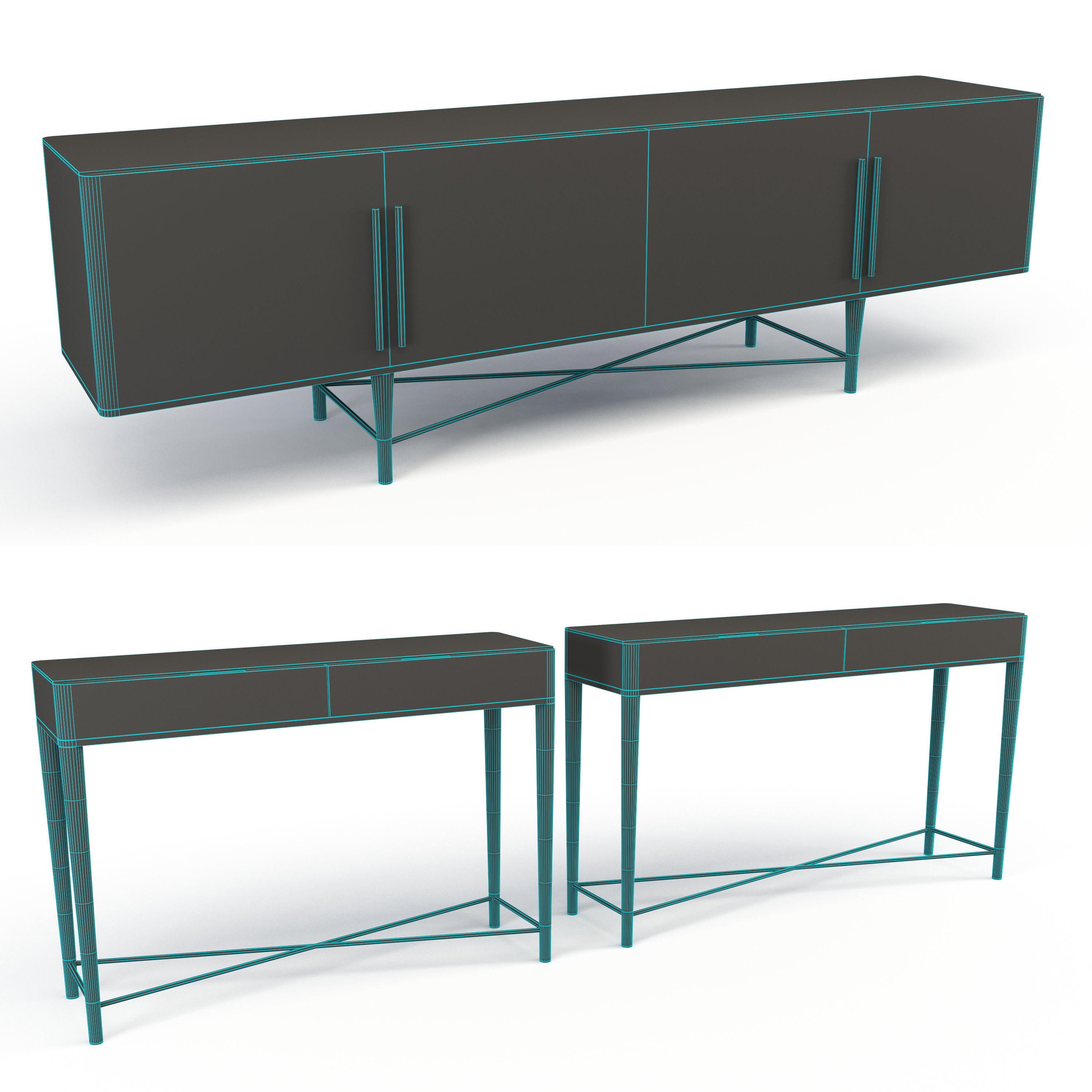 TAMA Sideboard and Console 3D model_1