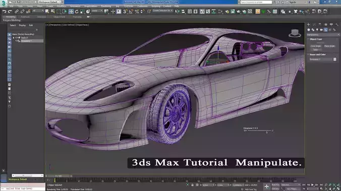 3ds max Manipulate Video Tutorial 3D model