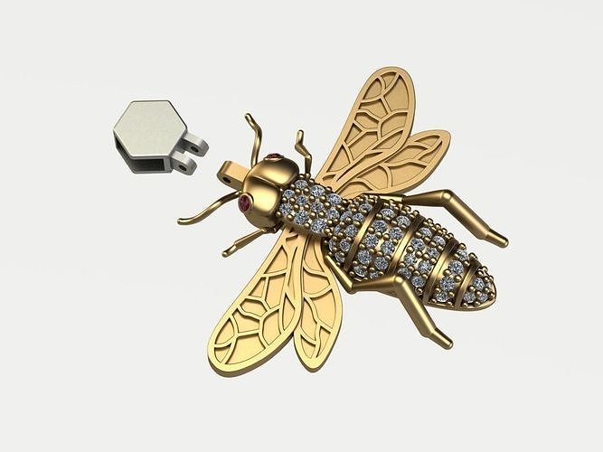 Bee pendant 3D print model