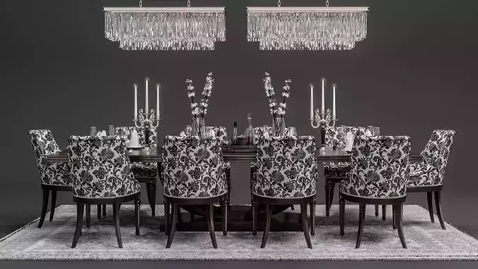 May Fair Dining Set 3D model