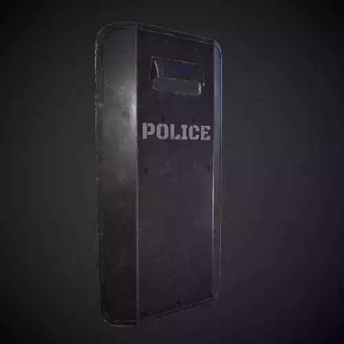 Riot Shield Low-poly 3D model