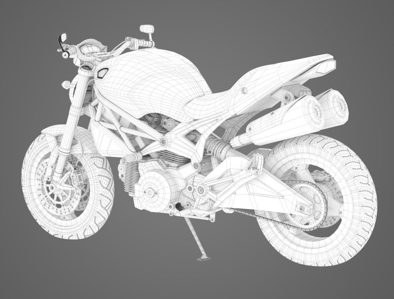 Ducati Monster 696 3D model_7