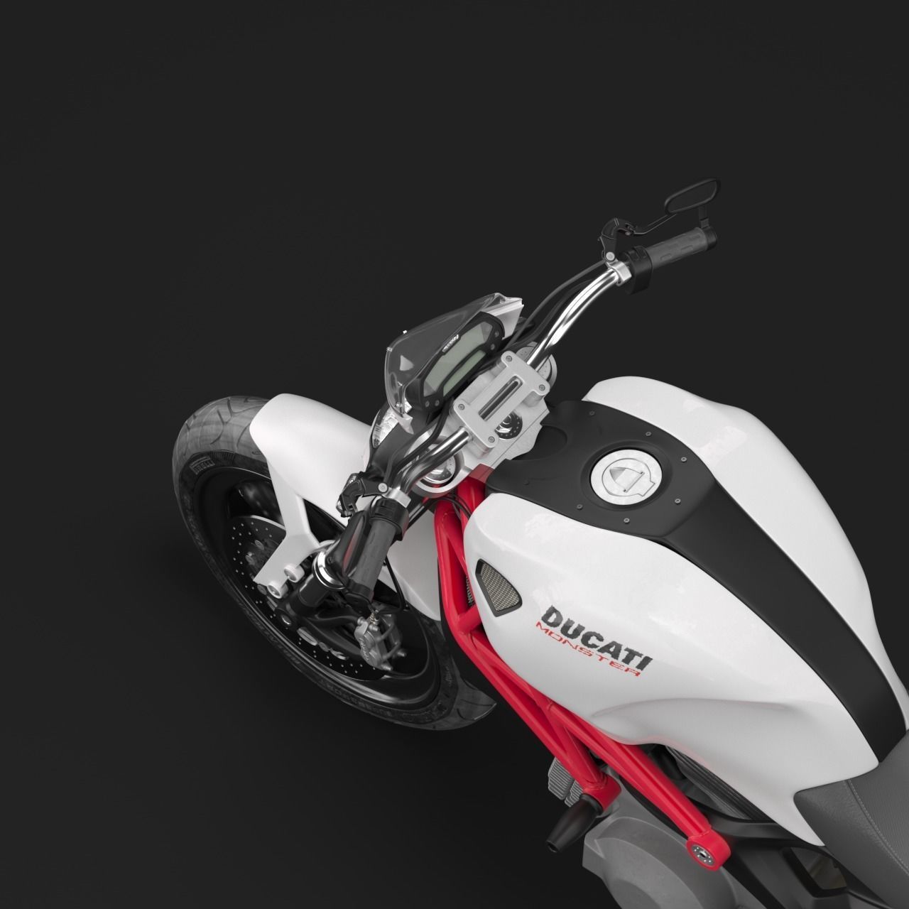 Ducati Monster 696 3D model_4