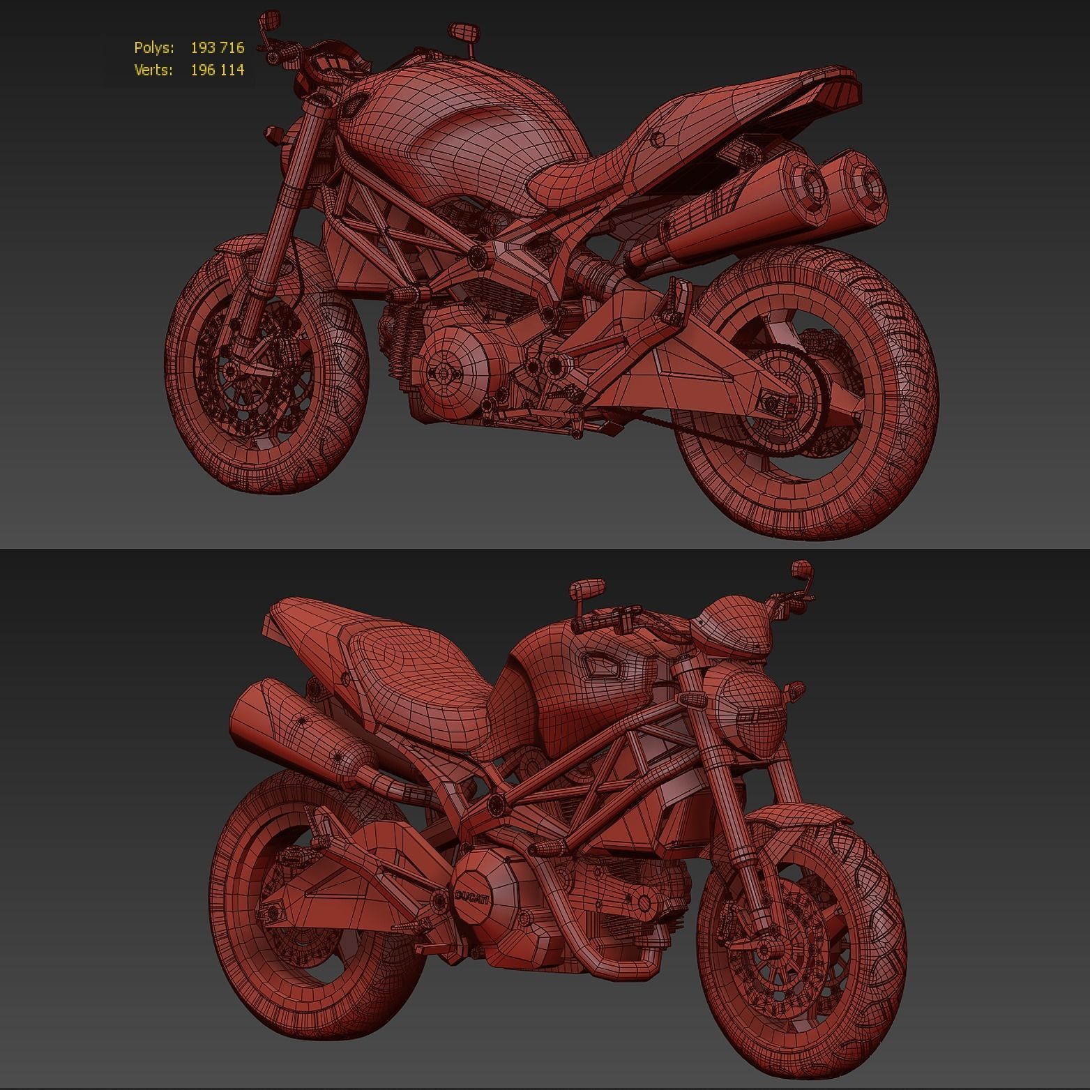 Ducati Monster 696 3D model_5