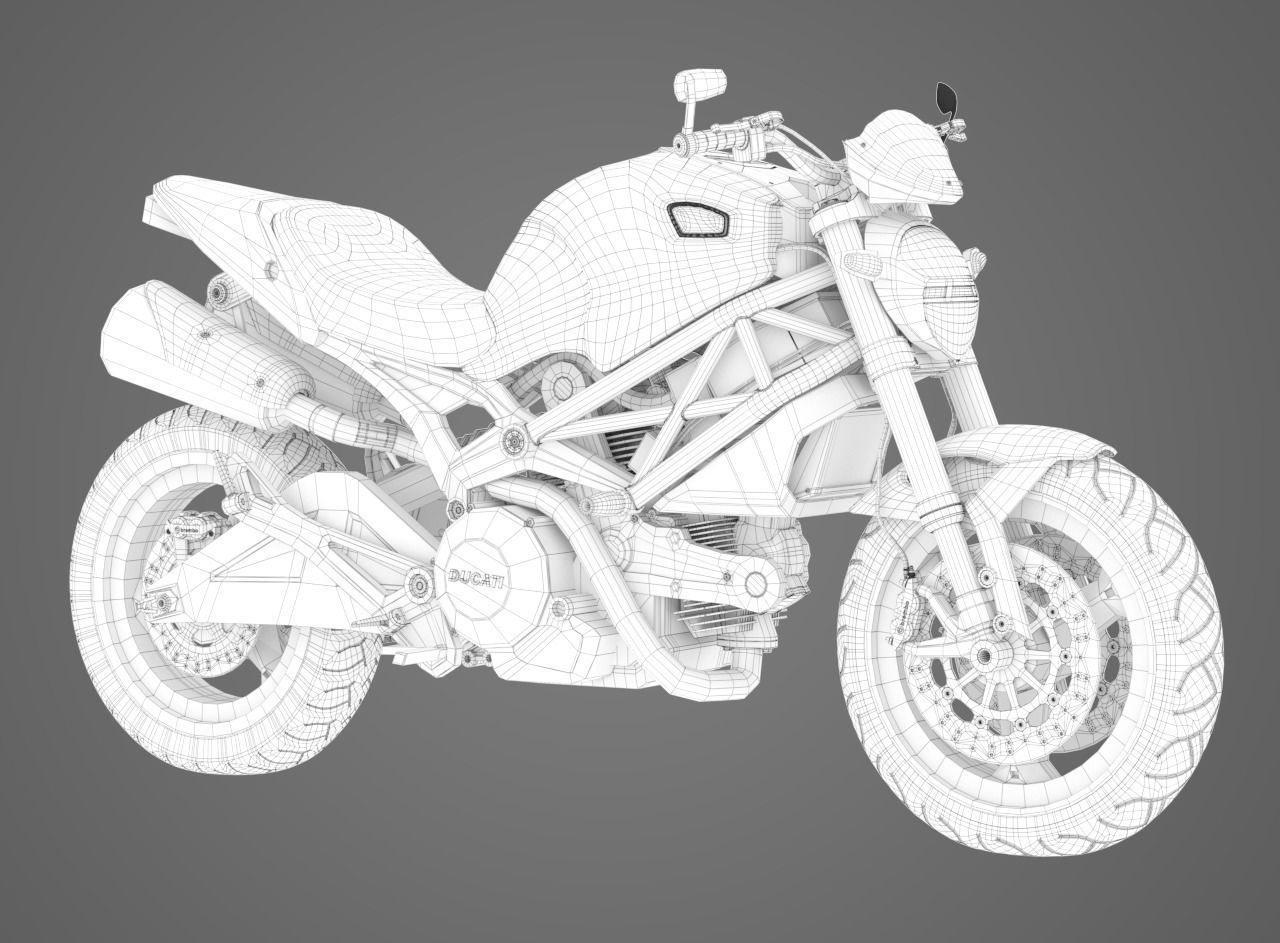 Ducati Monster 696 3D model_6