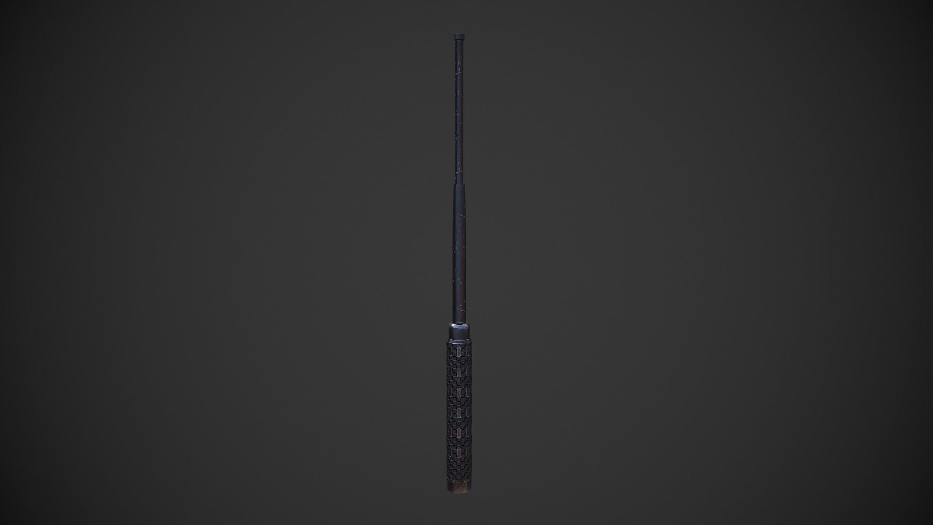 Telescopic Baton Low-poly 3D model_2
