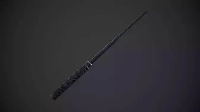 Telescopic Baton Low-poly 3D model