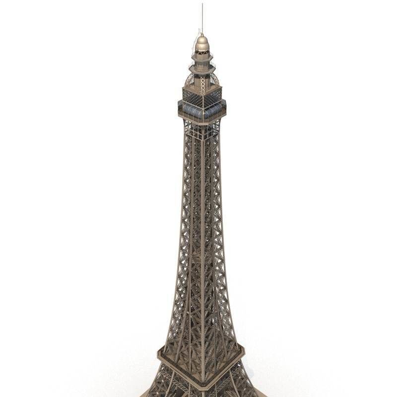 Eiffel Tower of Paris 3D model_12