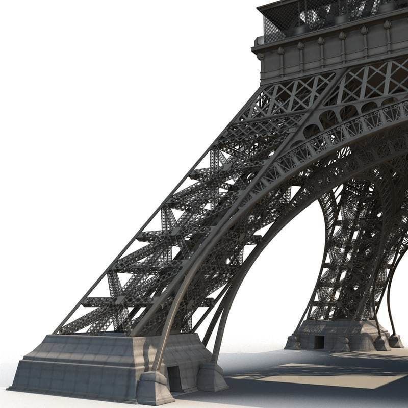 Eiffel Tower of Paris 3D model_10