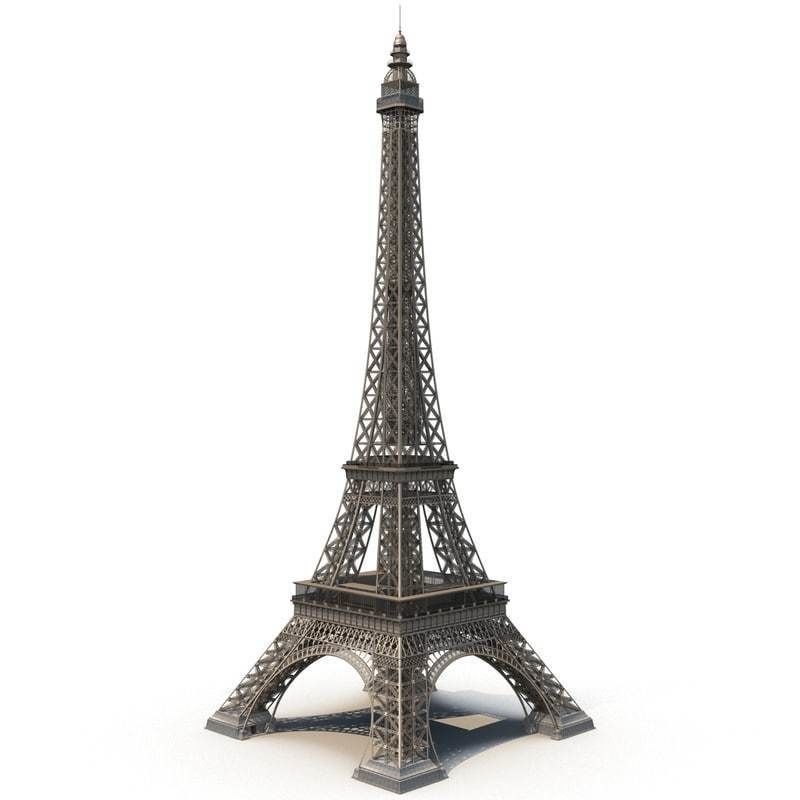 Eiffel Tower of Paris 3D model_2