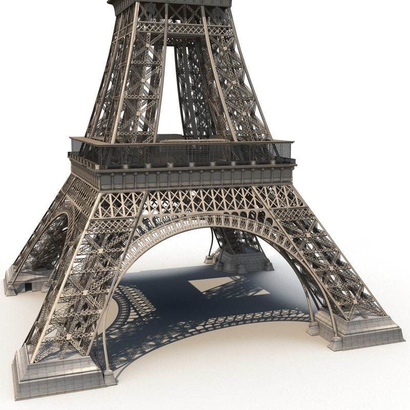 Eiffel Tower of Paris 3D model_5
