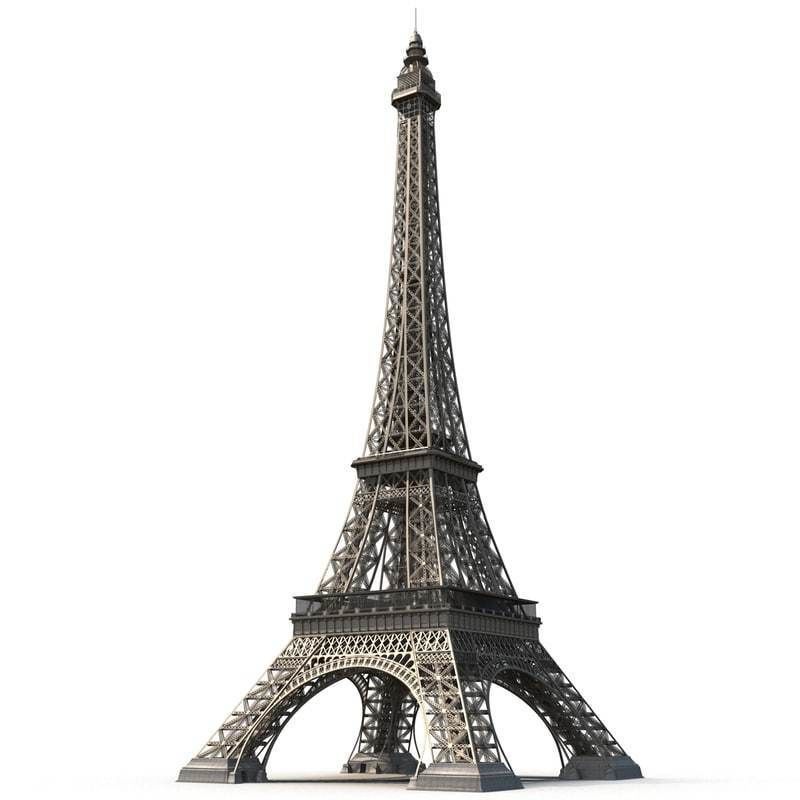 Eiffel Tower of Paris 3D model_4