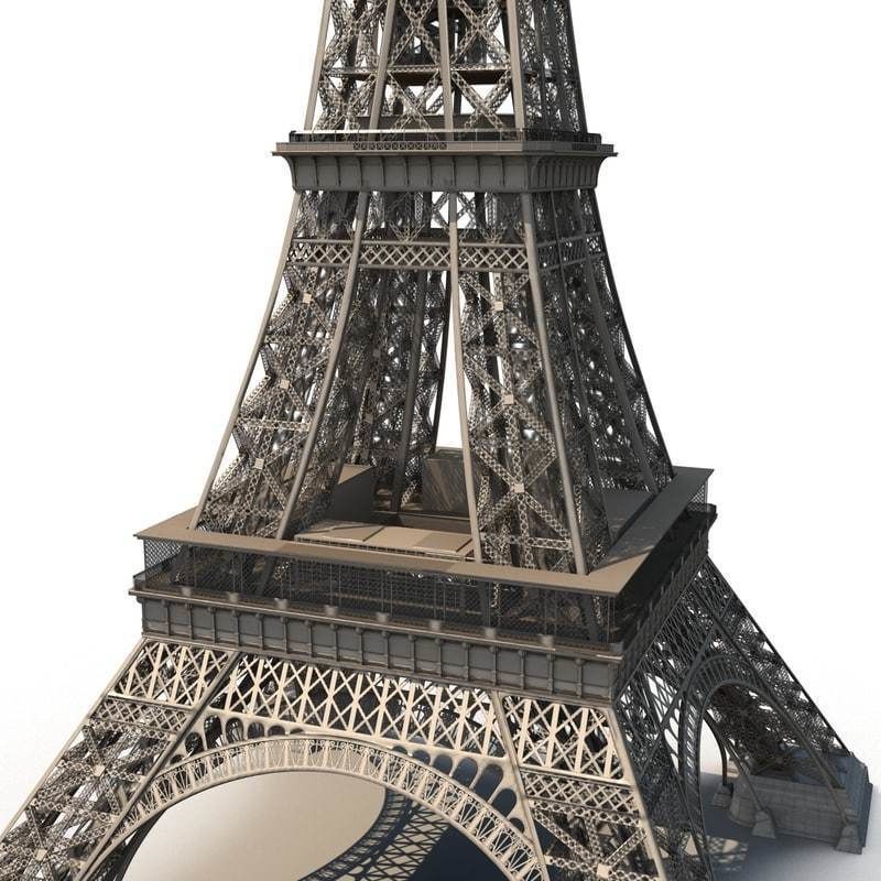 Eiffel Tower of Paris 3D model_8