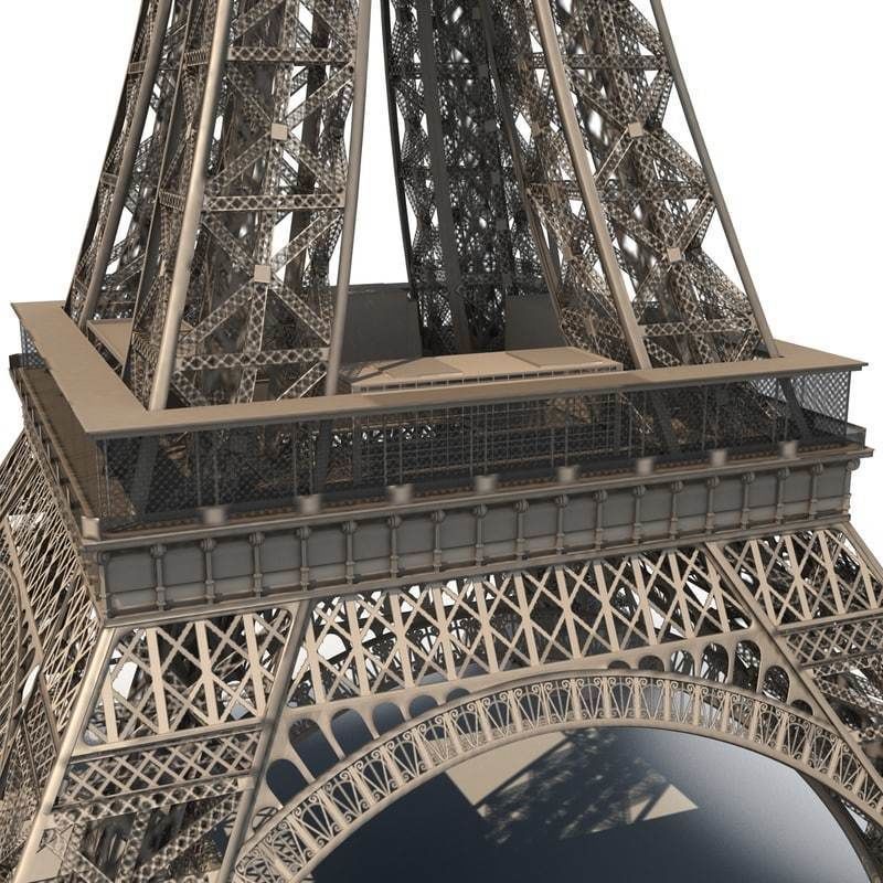 Eiffel Tower of Paris 3D model_6
